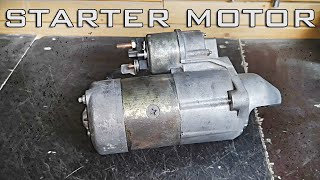 How to make old Starter Motor Work like New How to fix rebuild and clean starter motor [upl. by Hillier]