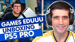 Games EduUu fazendo o unboxing do PS5 PRO é SENSACIONAL [upl. by Averill]