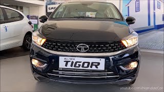 Tata Tigor XZ iCNG 2022 ₹83 lakh  Reallife review [upl. by Pelagi520]