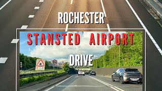 Rochester  Stansted Airport London England Drive  A2M25M11A120  May 2024 [upl. by Eikcin]