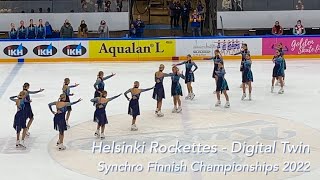 Helsinki Rockettes  FIN1 in World Synchro 2022  Muodostelmaluistelun SM 2022 🥇 [upl. by Lenna]