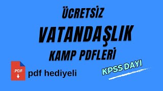 Vatandaşlık Kamp PDFi Bir beğeni alırım artık 🙏 kpss kpssvatandaşlık [upl. by Akyssej766]