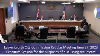 LIVESTREAM  Leavenworth City Commission Meeting June 27 2023 [upl. by Ellocin]