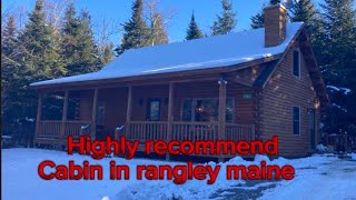 Rangeley Maine MOOSE Cabin HIGHLY RECOMMEND [upl. by Luben]