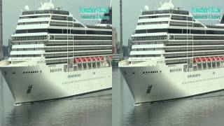 3DVideo AIDAcara meets MSC Poesia am Ostseekai in Kiel  erlebt auf AIDA Nordeuropa Kreuzfahrt [upl. by Bora]