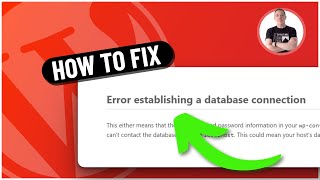 Fix Error Establishing A Database Connection In WordPress [upl. by Mcclish]