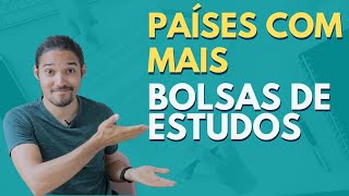 OS 3 MELHORES PAÍSES PARA CONSEGUIR ESTUDAR NO EXTERIOR COM BOLSA [upl. by Howlond657]