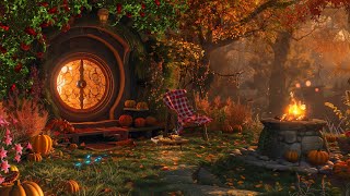 Cozy Fantasy Village Autumn Ambience  Fantasy Music and Enchanting Deep Forest Ambience 🍁 🍄 [upl. by Bailie]