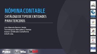 Software contable ContaPyme  Catálogo de tipos de entidades para terceros [upl. by Tani]