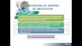 Tema 9 Seguridad en el uso de medicamentos Errores de medicación [upl. by Lyndel]