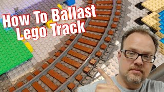 How to ballast curved Lego train track [upl. by Saravat]