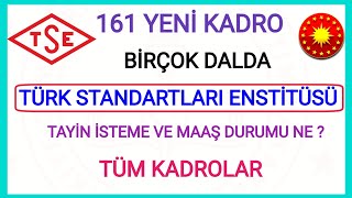 161 KADRO AÇILDI TSE BÜNYESİNDE 2024 KPSS PUANIYLA MÜHENDİS VE DENETÇİ YARDIMCISI ATAMASI DETAYLARI✅ [upl. by Yetak]