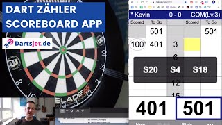 Kostenlose Dart Zähler App für Windows und den Browser  No1 Dart App [upl. by Yecam]