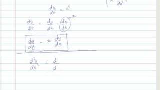 Second Order Differential Equation  EulerCauchy  Derivation [upl. by Tirrej]