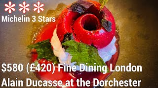 Alain Ducasse at the Dorchester London 3 Stars Michelin Fine Dinning 580 £420 French Restaurant [upl. by Anderson]