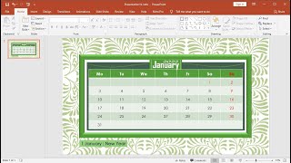 PowerPoint Training How to Make a Custom Calendar 2022 in PowerPoint [upl. by Tound]