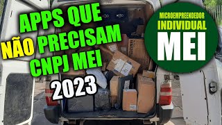 Aplicativos de entregas que não pedem CNPJ MEI  Principais apps que não precisam de MEI em 2023 [upl. by Euphemia]