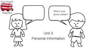 Spoken english lessons  3 Simple english dialogue Personal Information [upl. by Julie]