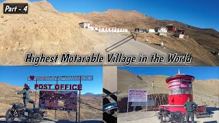 Highest Motarable Village in the World  Worlds Highest Post Office  Wanderer Moksh [upl. by Yhtommit]