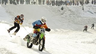 Ski Racing Behind Motorcycles  Red Bull Twitch n Ride 2015 [upl. by Bullivant]