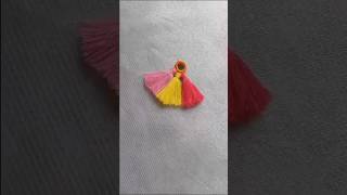 Thread button making tutorial thread tassel for Kameez tassels button [upl. by Krasner]