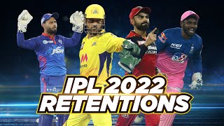 IPL 2022 Retentions ft RCB CSK DC amp RR [upl. by Tillman]