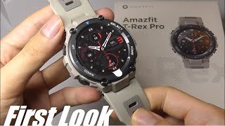 Unboxing Amazfit TRex Pro Rugged Sports Smartwatch First Impressions [upl. by Aiasi645]