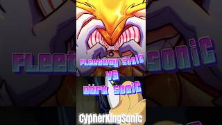 Fleetway Sonic Vs Dark Sonic Super Sonic Frontiers [upl. by Dyrrej]