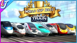 Train Simulator  High Speed Electric The World Cup Race [upl. by Laraine686]