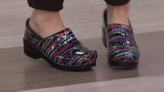 Dansko Professional Leather SlipOn Clogs on QVC [upl. by Harmon731]