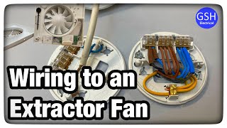 How to Wire an Extractor Fan or a Second Light From a Ceiling Rose and Pendant [upl. by Desi]