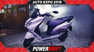 Suzuki Burgman Street  Auto Expo 2018  125cc Maxi Scooter For India  PowerDrift [upl. by Husch585]