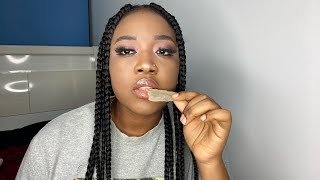 Clay eating asmr clayeating edibleclay treazyblaq [upl. by Zanze46]