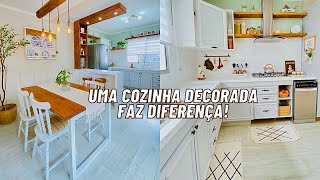 COMO DECORAR A COZINHA E DEIXAR MAIS BONITA COM COISAS QUE VOCÊ PODE TER EM CASA [upl. by Misaq913]