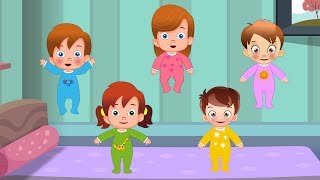 Five Little Babies  Nursery Rhyme  kids songs  baby rhyme [upl. by Wandy621]