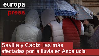 Sevilla y Cádiz concentran los puntos con más lluvia acumulada en Andalucía por Karlotta [upl. by Ysdnyl]