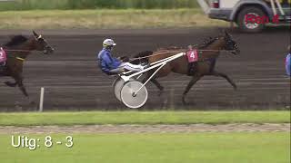 Waregem Draaft  24 juli 2024  Ren 4  Prix Wegmarkeringen De Groote [upl. by Nosnirb409]