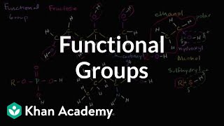 Functional groups  Properties of carbon  Biology  Khan Academy [upl. by Ynavoj276]