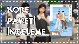 Kore Paketi Geldi I Sims 4 Incheon Arrivals Kit İnceleme [upl. by Ainex699]