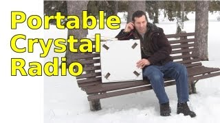 Portable Crystal Radio using Loop Antenna and Pizza Box [upl. by Allenaj]