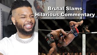 Craziest Slam Knockouts In MMA History  Reaction [upl. by Kaazi]