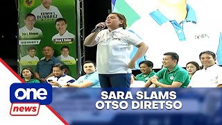 Mayor Sara Duterte slams Otso Diretso for tirades vs Duterte administration [upl. by Oedama163]