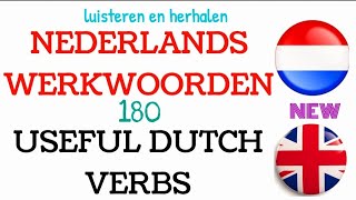 NEDERLANDS LEREN NT2 GRAMMATICA WERKWOORDEN  learn dutch english 4 [upl. by Miarhpe]