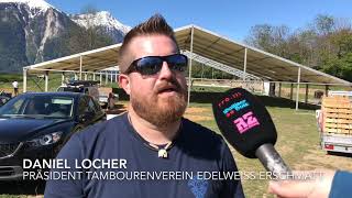 78 Oberwalliser Tambouren und Pfeiferfest Erschmatt Interview mit Daniel Locher [upl. by Suilmann]