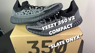 ADIDAS YEEZY 350 V2 COMPACT SLATE ONYX SHOE REVIEW ON FOOT THESE HANDS DOWN MOST COMFORTABLE SHOES [upl. by Durware]