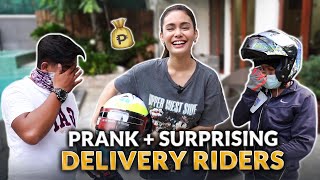 PRANK ON DELIVERY RIDERS  SURPRISE  IVANA ALAWI [upl. by Ahcropal325]