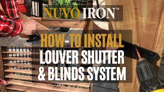 Louver Shutter amp Blinds Instruction  HowTo Video [upl. by Lennox]