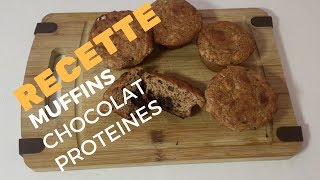 Recette Muffins protéinés au chocolat [upl. by Rochette]