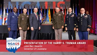 Presentation of the Harry S Truman Award to Gov John Bel Edwards Louisiana [upl. by Cyrie425]