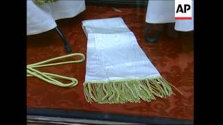 Papal tailor prepares handmade outfits for new pope [upl. by Sloane]